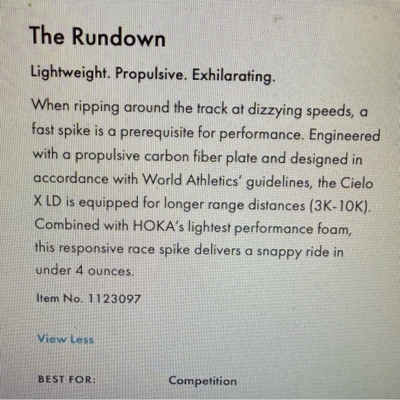 Hoka Cielo X LD women’s blue and green Spike Track running Shoes new size 7 - Picture 11 of 11